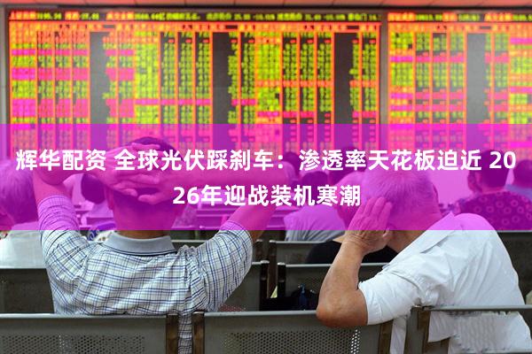 辉华配资 全球光伏踩刹车：渗透率天花板迫近 2026年迎战装机寒潮